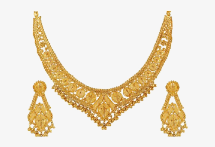 Gold Necklace Design, transparent png download