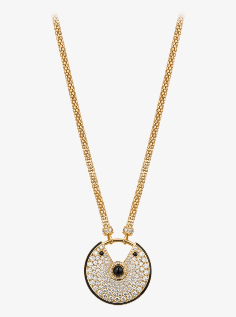 Amulette De Cartier Necklace, Large Modelyellow Gold, - Cartier Pendentif, transparent png download