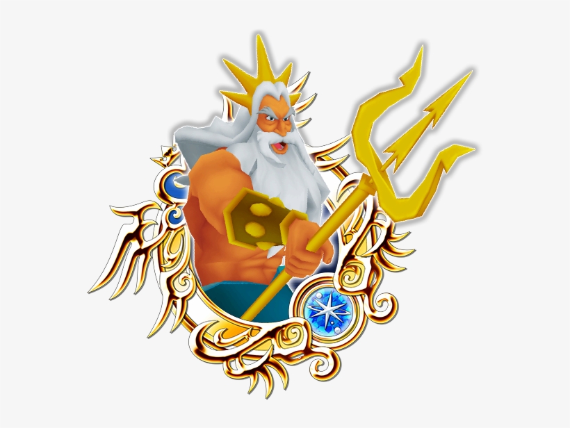 King Triton - Kingdom Hearts Χ, transparent png download