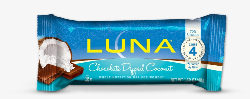 Luna Bars Chocolate Dipped Coconut $1 - Clif Smores Snack Bar, transparent png download
