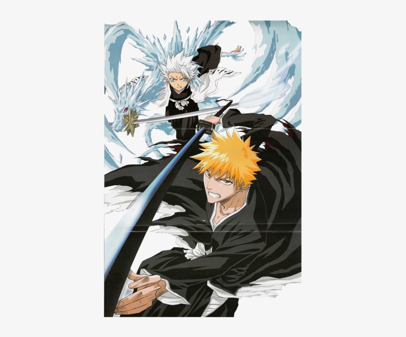 In Bleach, Two Of The Most Badass Characters Would - Hitsugaya Toshiro Vs Ichigo, transparent png download