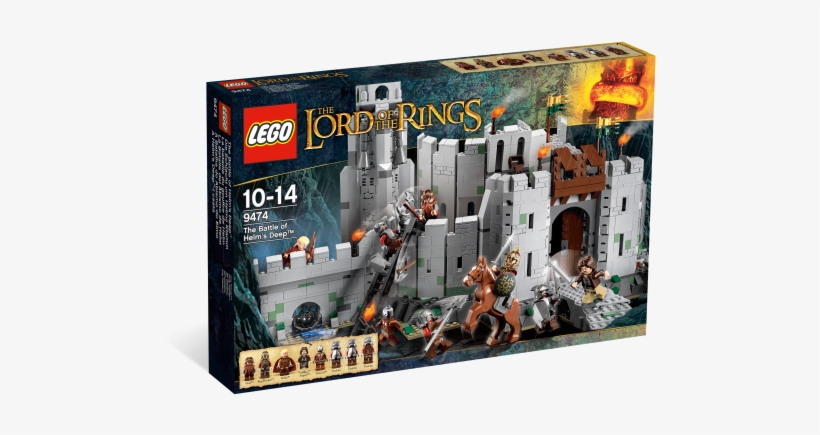 Lego 9474 The Battle Of Helm's Deep - 9474 Lego Lord Of The Rings The Battle Of Helms Deep, transparent png download