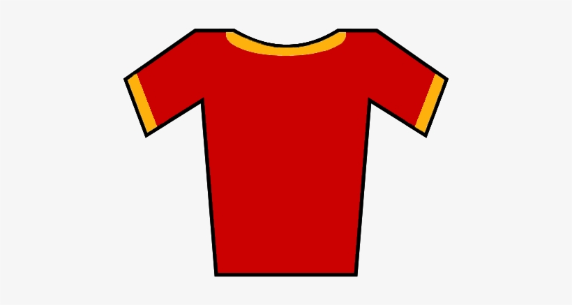 Soccer Jersey Roma Red-yellow - Maillot Rouge, transparent png download