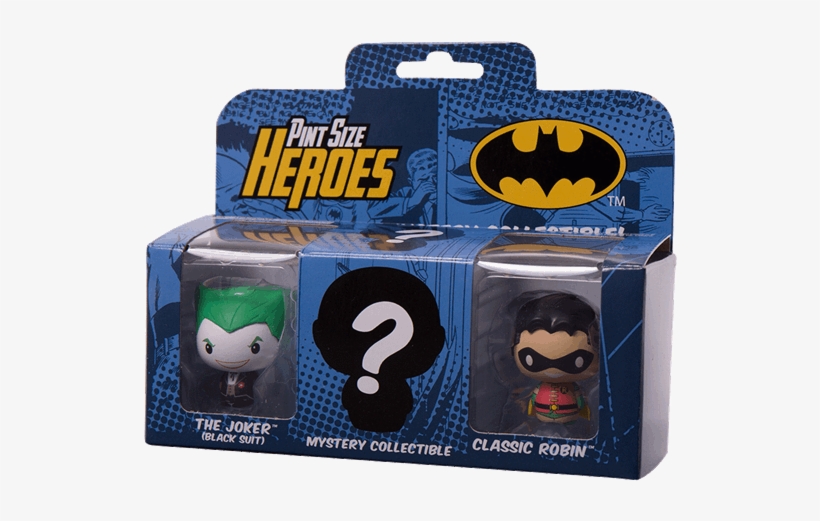 The Joker, Robin And Mystery Pint Size Heroes 3-pack - Pint Size Heroes All Batman, transparent png download