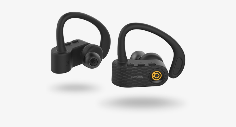 Rowkin Surge Product Gallery 1 - Rowkin Surge Bluetooth Wireless Earbuds (orange/black), transparent png download