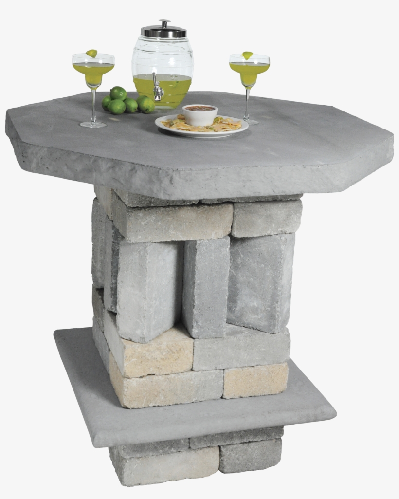 01-table With Margaritas - End Table, transparent png download