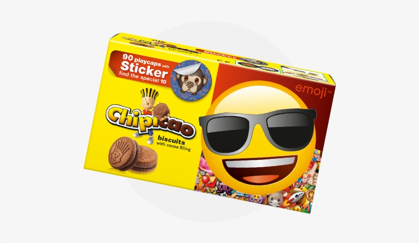 Emoji Biscuit 50g 01 - Chipicao Biscuits, transparent png download