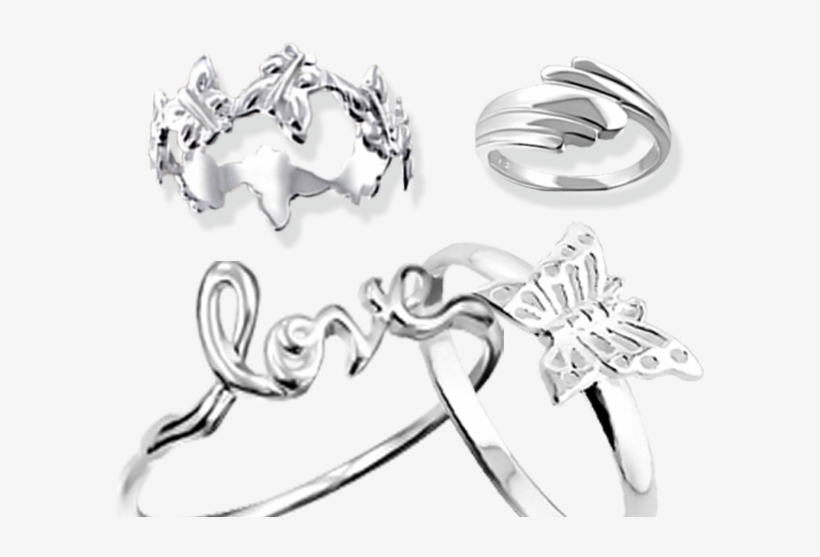 Wholesale Plain Silver Rings 925 Sterling Jewelry Bangkok925 - Silver, transparent png download