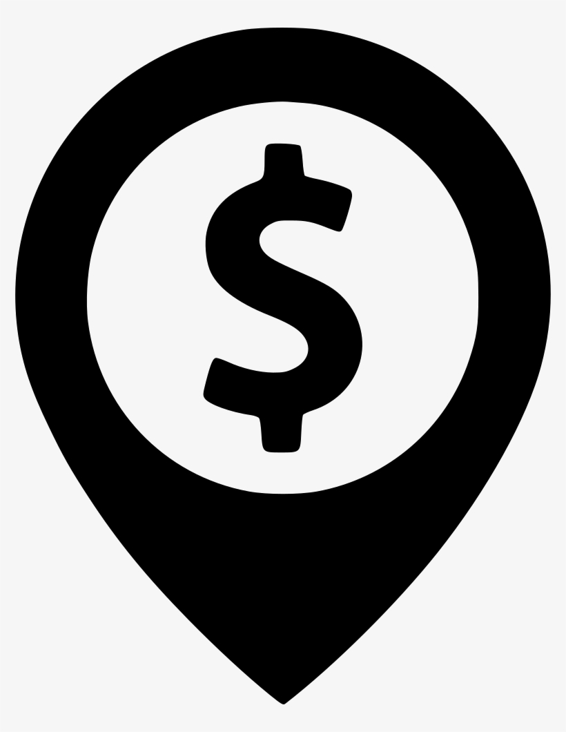 Location Navigation Money Finance Bank Cash Dollar - Hospital Map Icon Png, transparent png download