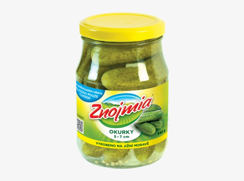 Back - Znojmia Okurky 5-7 Cm 340g, transparent png download