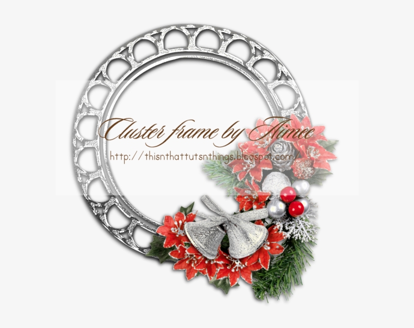 **here's A Bonus Cluster Frame I Made With This Kit - Wreath, transparent png download