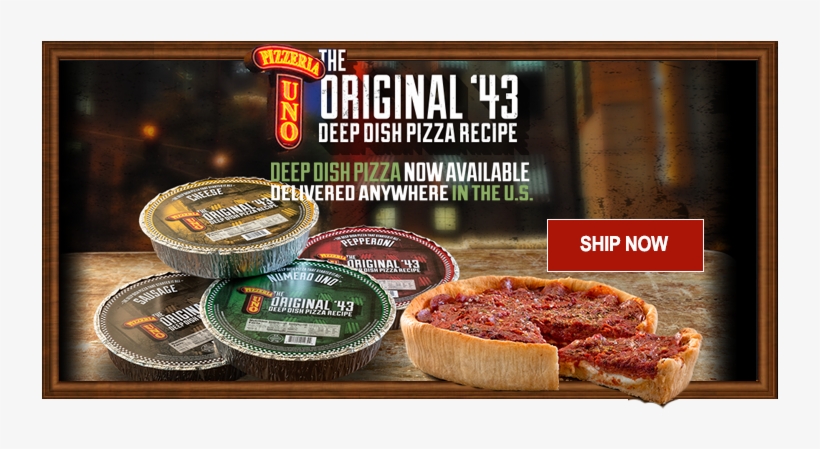 Original Deep Dish Pizza Shipping - Pizzeria Uno Chicago, transparent png download