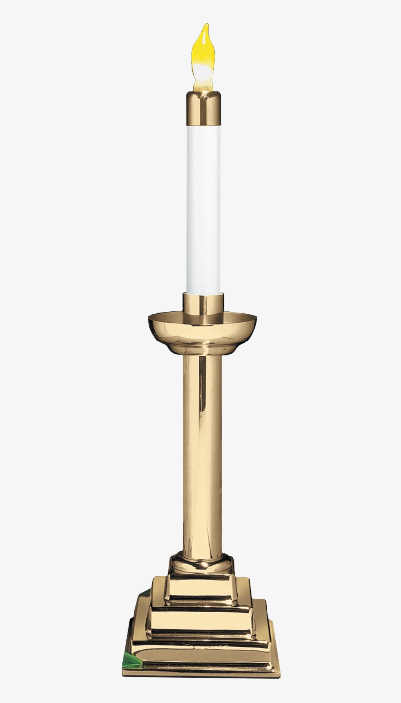 Rw-1136e For 36" Altar Sets - Cokesbury Pair 20" Silverplate Electric Candlesticks, transparent png download