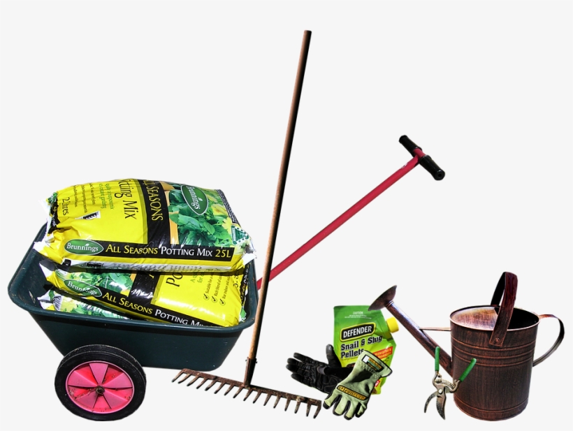 Gardening, Equipment, Tools, Work, Wheelbarrow - Gardening, transparent png download