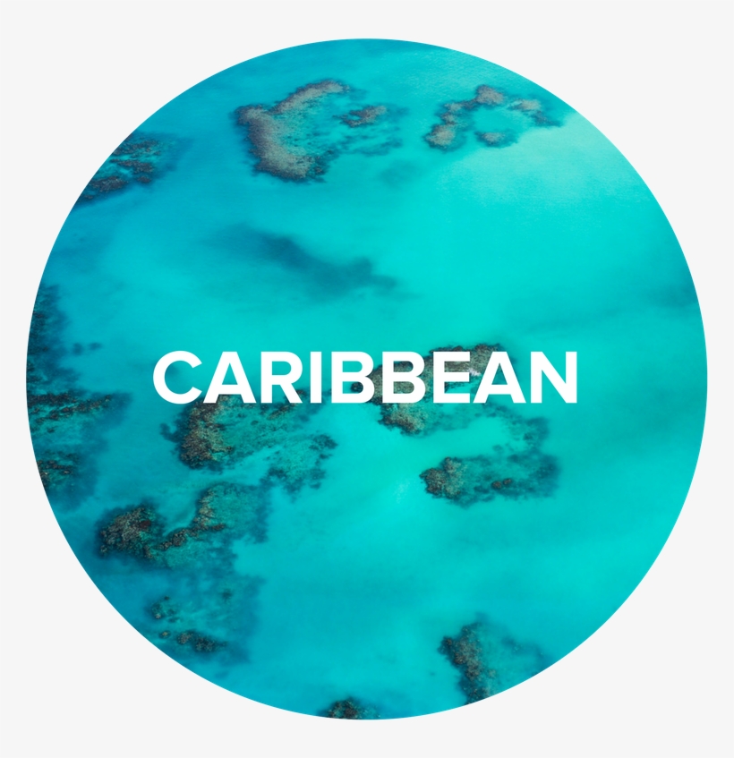 Popular Destinations - Caribbean - Circle, transparent png download