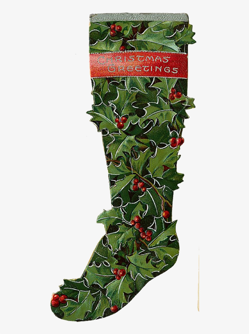 Free Download Holly Clipart Santa Claus Vintage Christmas - Christmas Day, transparent png download