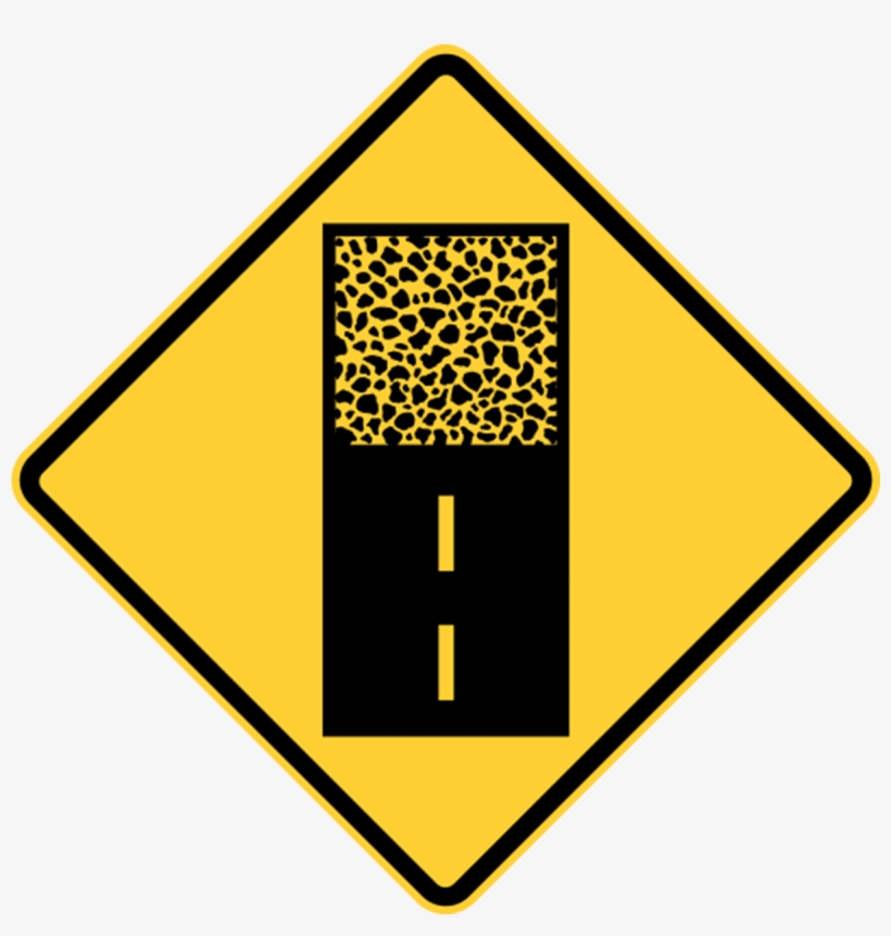 Pavament End Sign Is Used In - Road Signs Clip Art, transparent png download