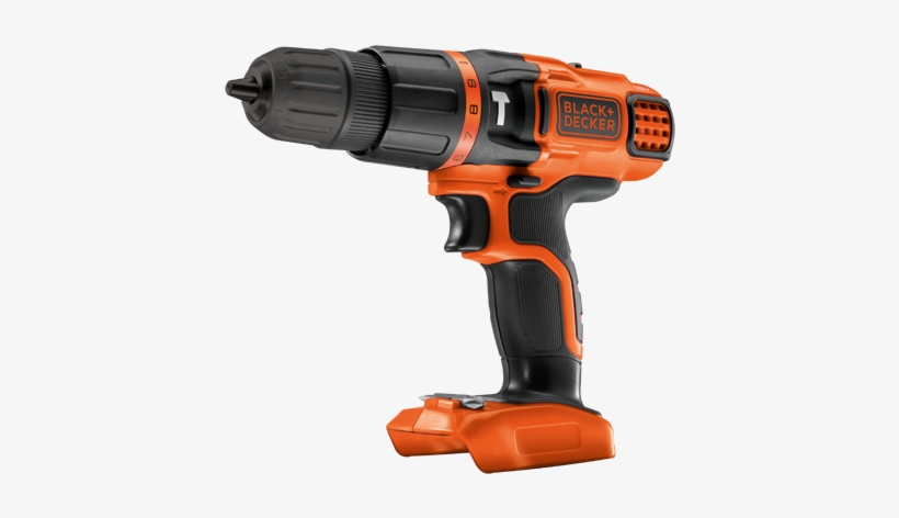 Zoom - Black & Decker Cordless Hammer Drill 18 Volt Lithium, transparent png download
