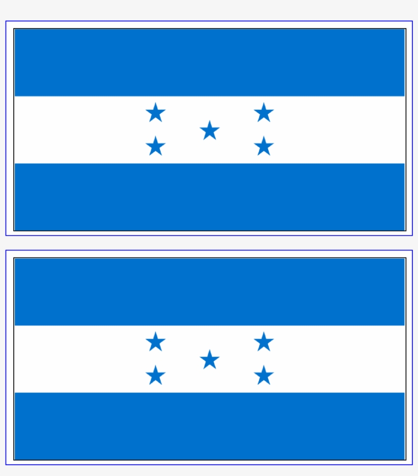 Free Printable Honduras Flag - Honduras, transparent png download