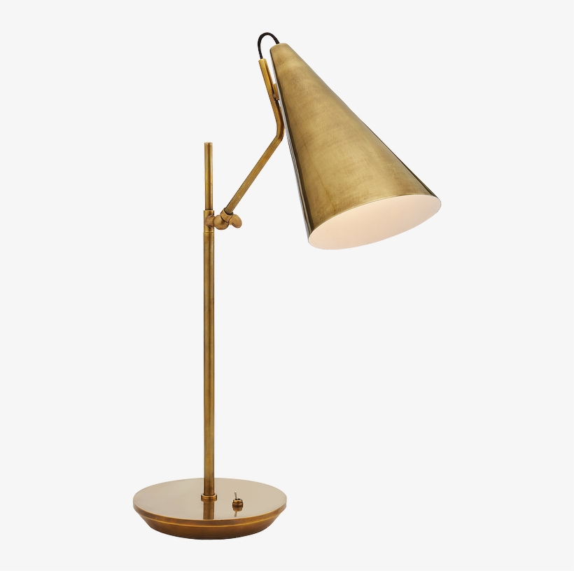 Clemente Table Lamp - White/brass - Aerin, transparent png download