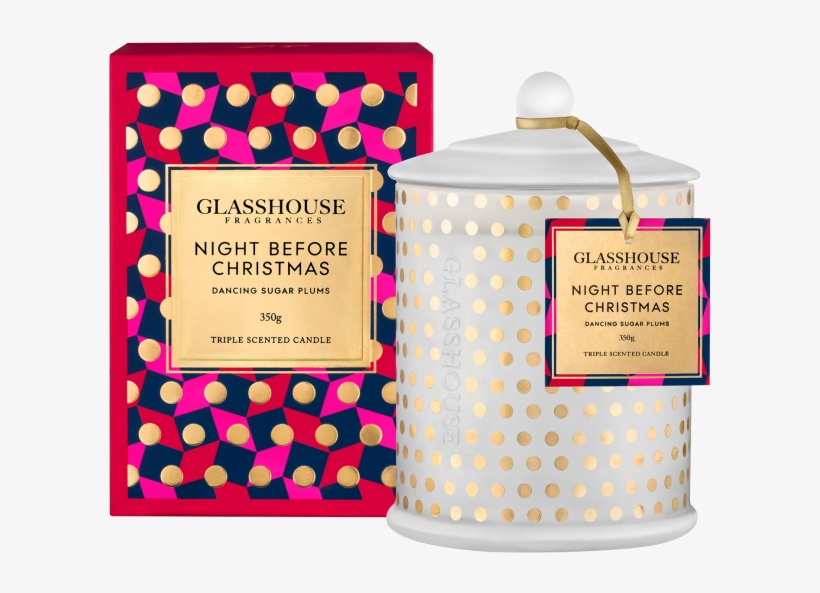 Night Before Christmas Dancing Sugar Plums 350g Christmas - Glasshouse 2017 Night Before Christmas Candle, transparent png download