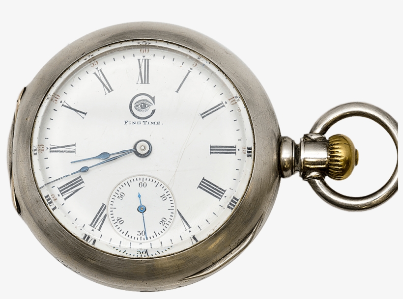 1906 Elgin Coin Silver Pocket Watch - Happiness, transparent png download