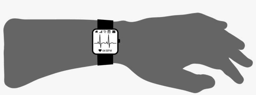 Download Smartwatch On Wrist - Smartwatch On Wrist Icon, transparent png download
