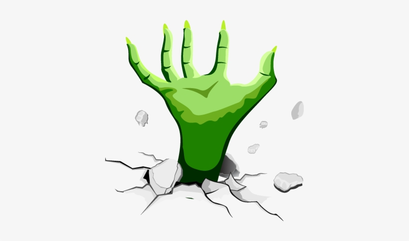 Scary Hand Halloween Witchstickers Darkside - Darkside, transparent png download