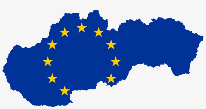 Slovakia Member State Of The European Union Map Flag - Slovakia Vector Map, transparent png download