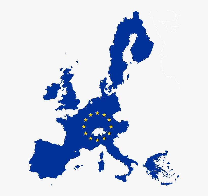 The Governing Re Eu Map - Flag Map Of Eu, transparent png download