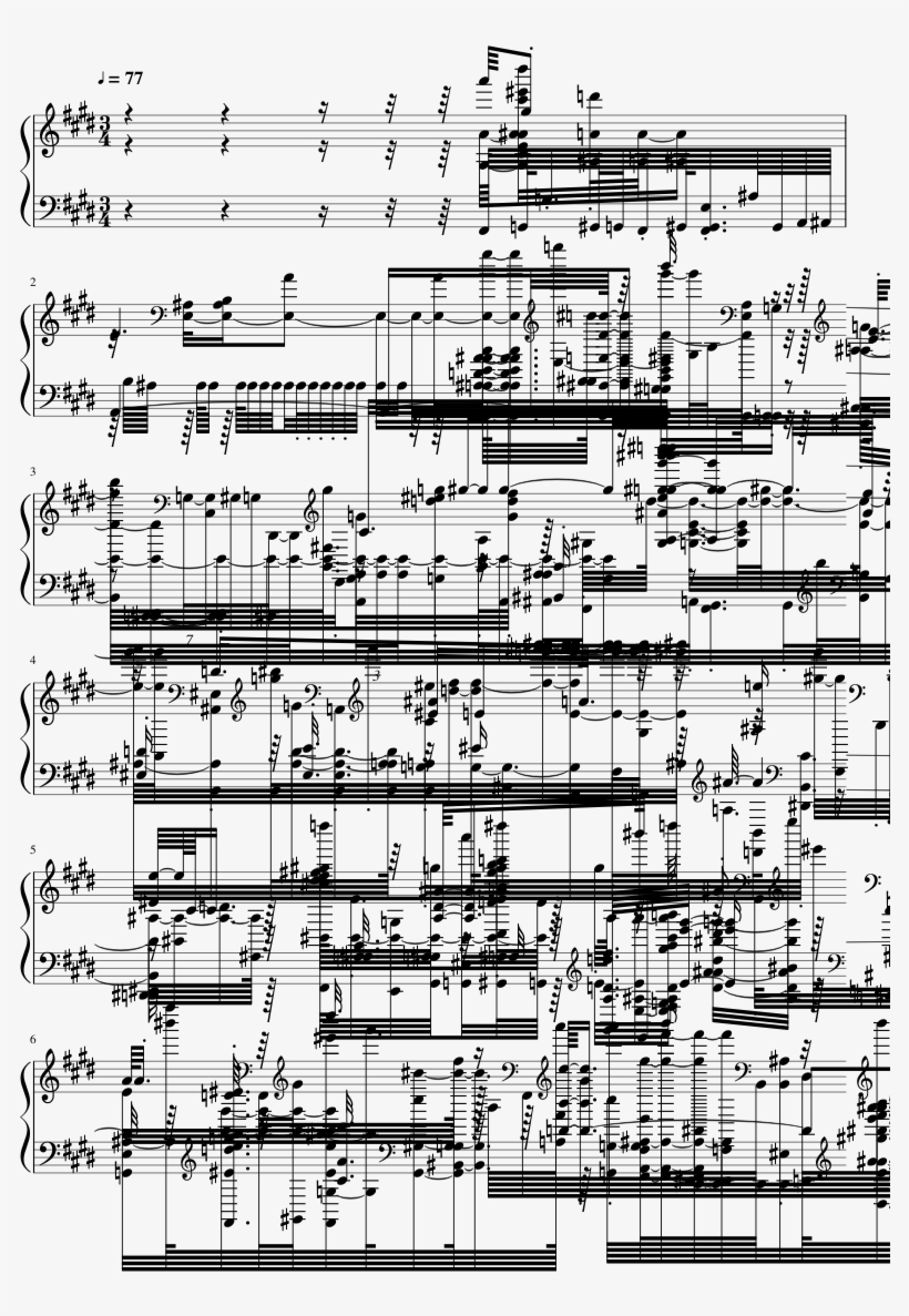 Lg-141561658 Sheet Music 1 Of 5 Pages - Sheet Music, transparent png download