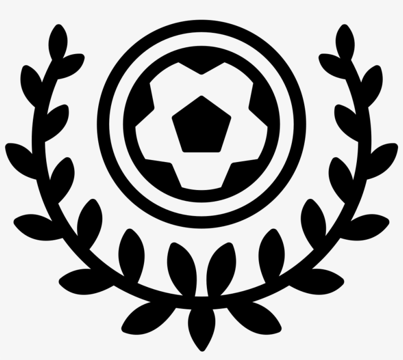 Football Symbol With Ball And Wrenches With Leaves - Sports, transparent png download