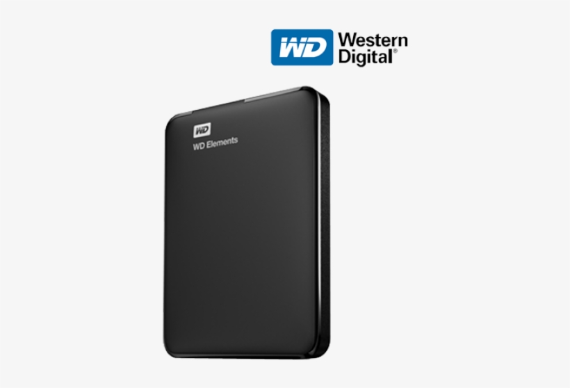 Wd Elements 1tb Portable Hard Drive - Western Digital, transparent png download