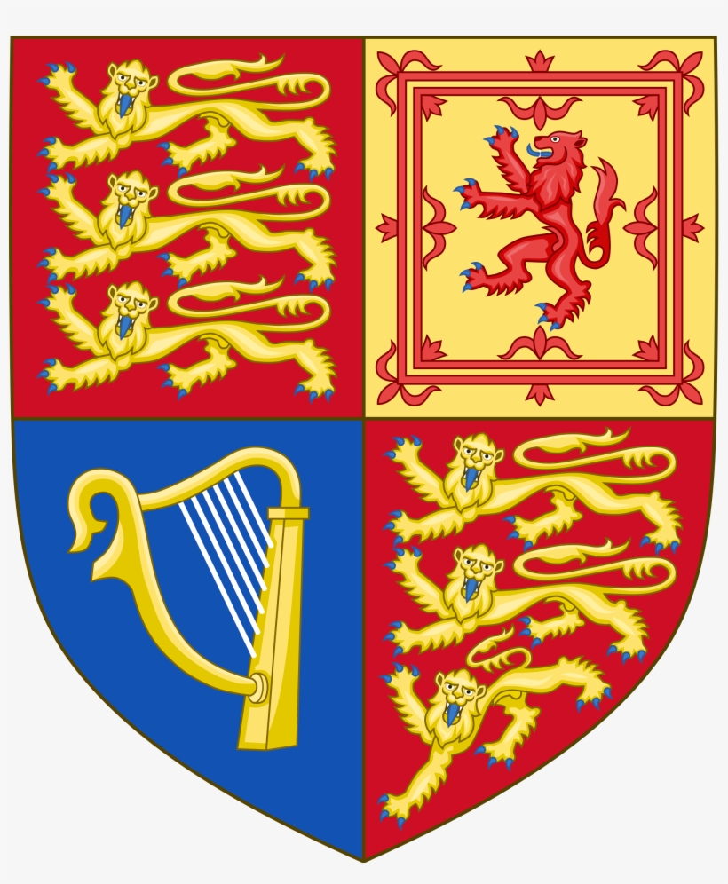 Arms Of The United Kingdom Royal Irish Harp Of Tara - Duke Of Sussex Coat Of Arms, transparent png download