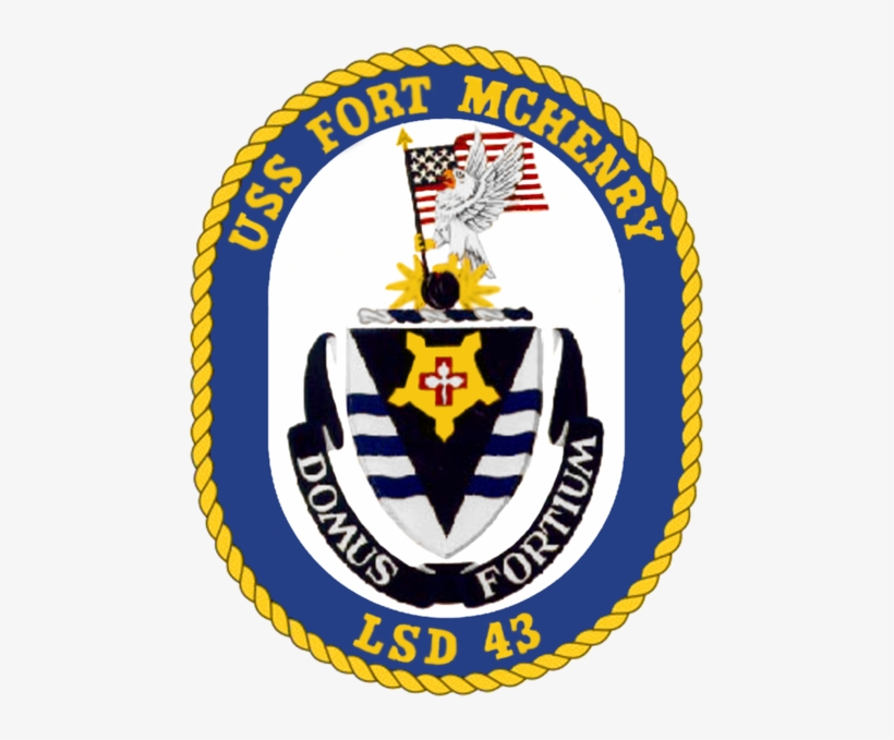 Dock Landing Ship Uss Fort Mchenry - Uss Fort Mchenry Logo, transparent png download