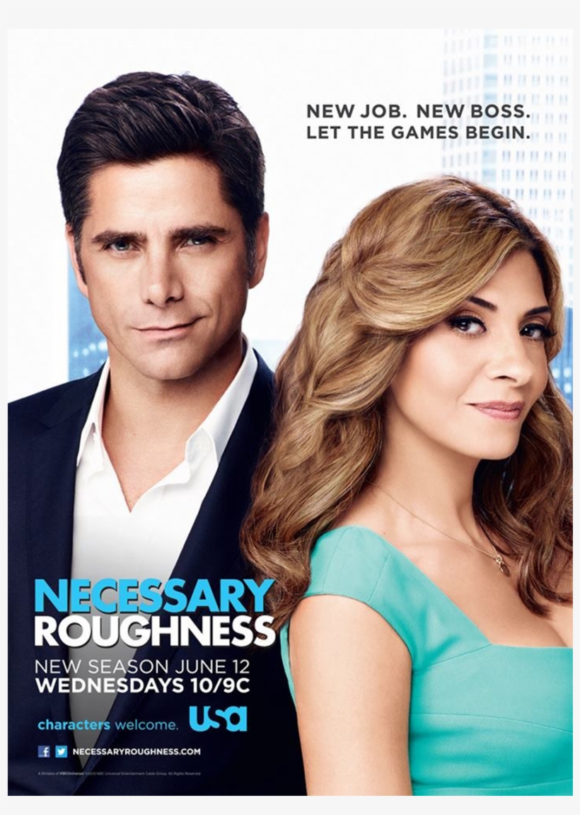 John Stamos/callie Thorne - Necessary Roughness Serie, transparent png download