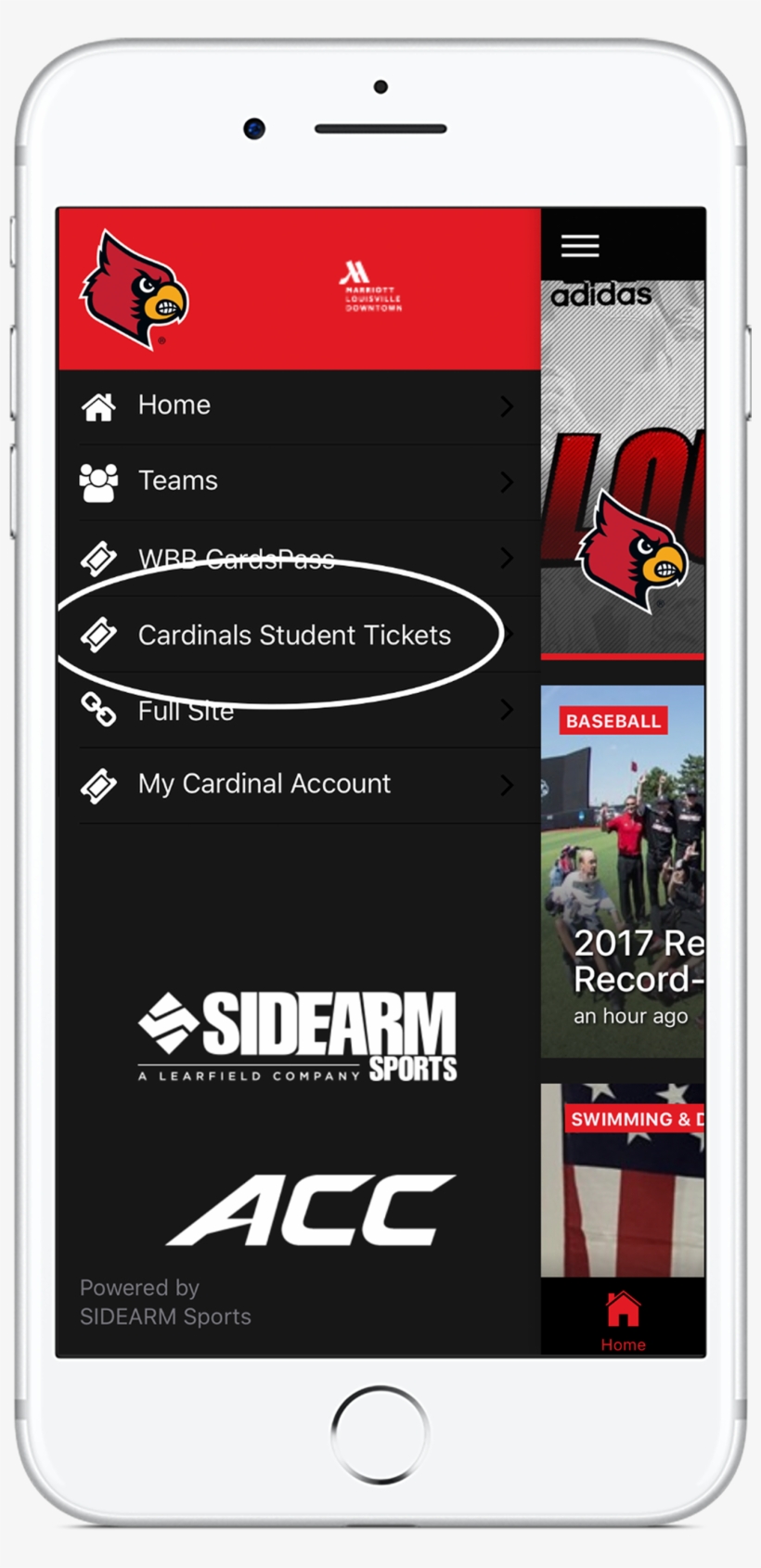 On Your Iphone Or Android Phone, Download The Louisville - Iphone, transparent png download