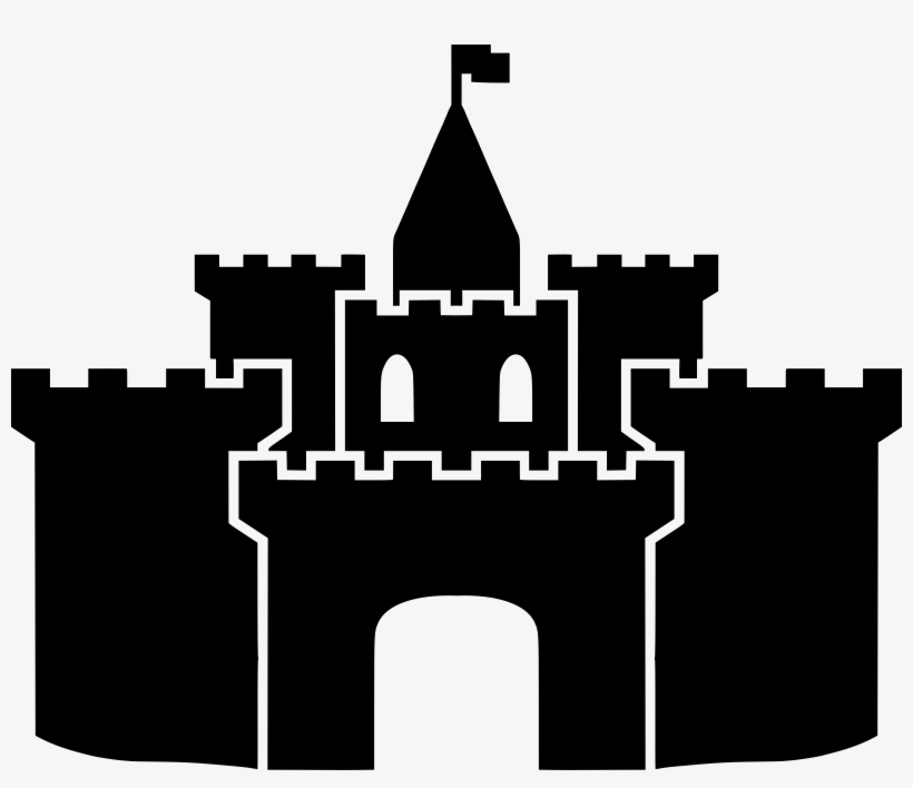 Clipart - Castle Silhouette, transparent png download