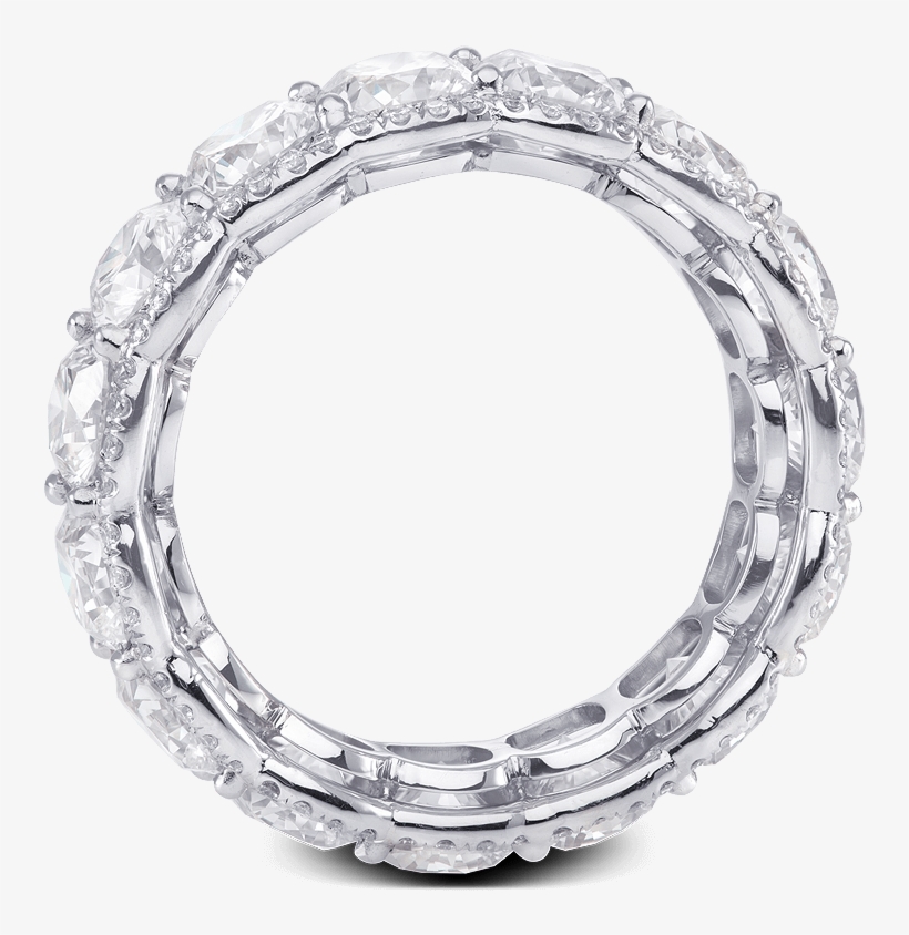Ring Opulence Cushion Diamond Halo Eternity Wedding - Ring, transparent png download