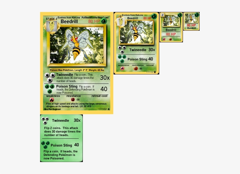 #015 Beedrill - Pokemon X & Y Evolutions Rare Beedrill #7, transparent png download