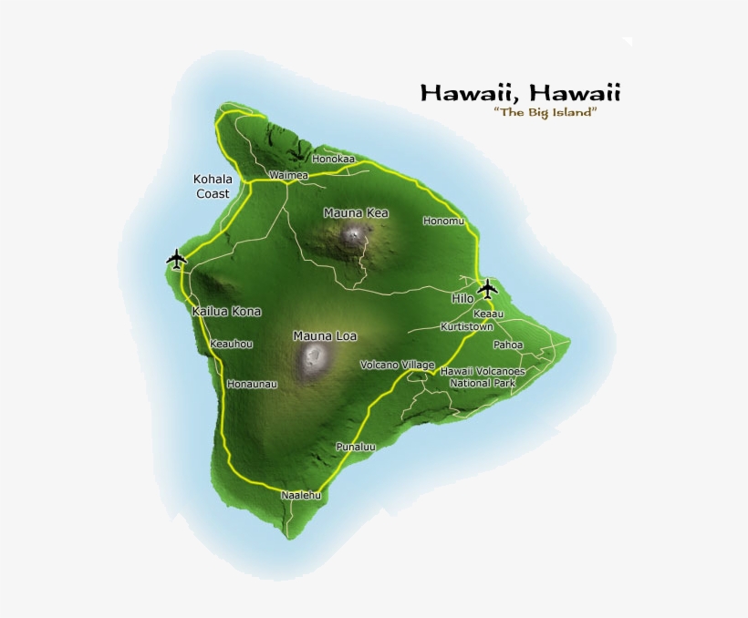 Kauai Is The 4th Largest And The Oldest Of The Hawaiian - Mount Waialeale Hawaii Map, transparent png download