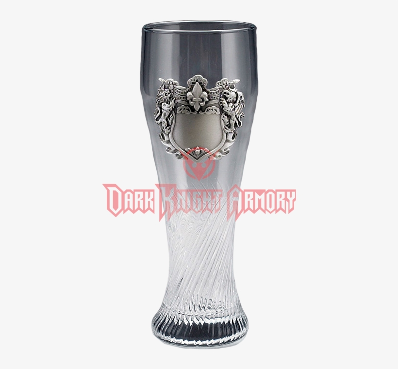 Lion Crest Pilsner Glass - Engraveable Pewter Lion Crest Removeable Lid ...