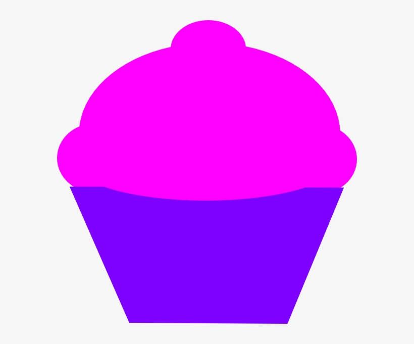 Pink And Curple Cupcake Svg Clip Arts 594 X 601 Px, transparent png download