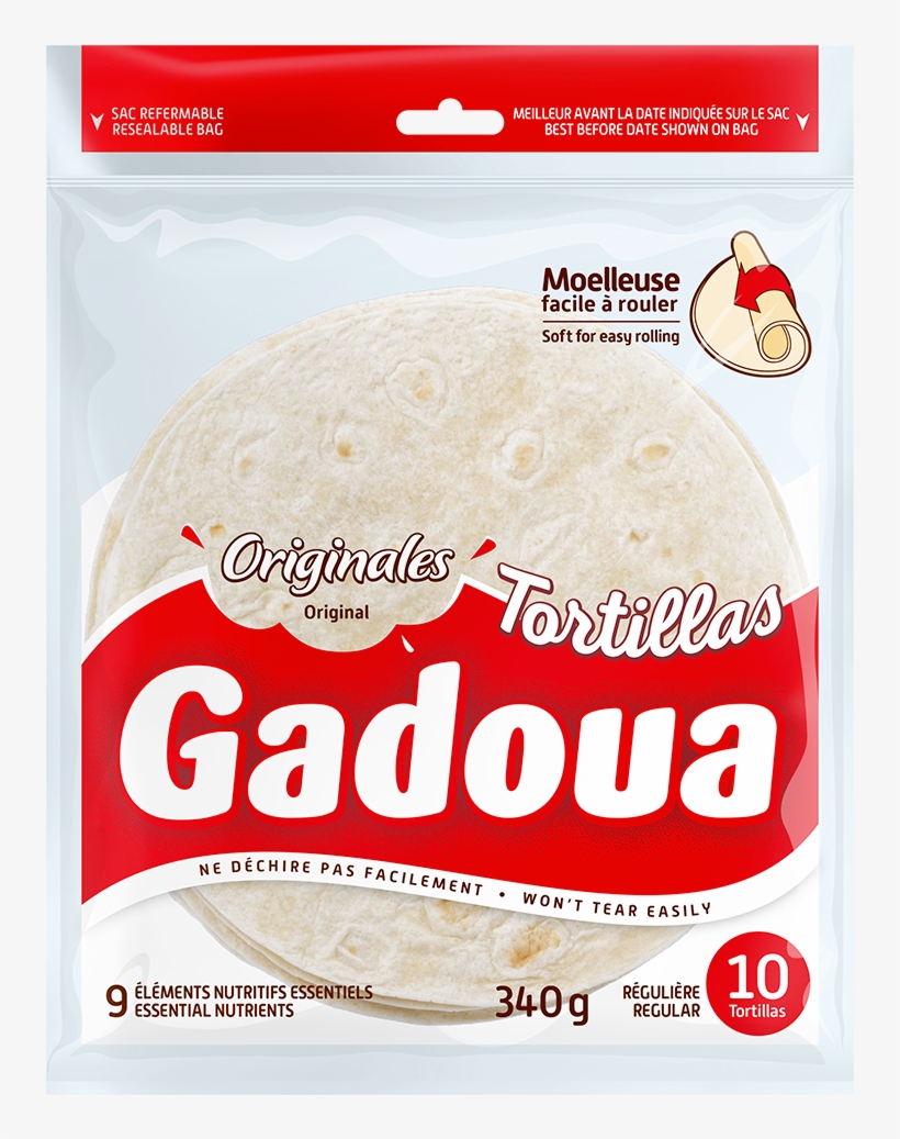 Tortillas 7 Pouces - Gadoua Moelleux Thick Slice Whole Wheat Bread, transparent png download