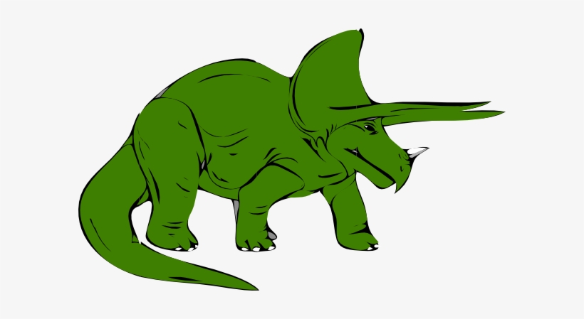 Dino - Green Triceratops, transparent png download