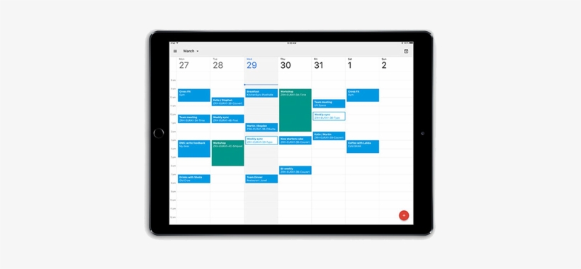 Google Calendar Integration - Calendar App Ipad 2017, transparent png download