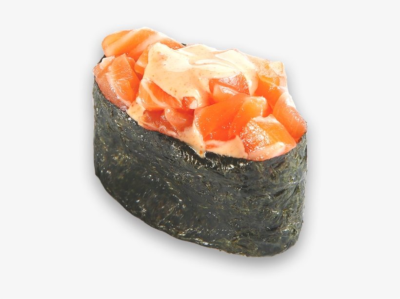 Gunkan Sake Spicy - Spicy Sake Gunkan, transparent png download