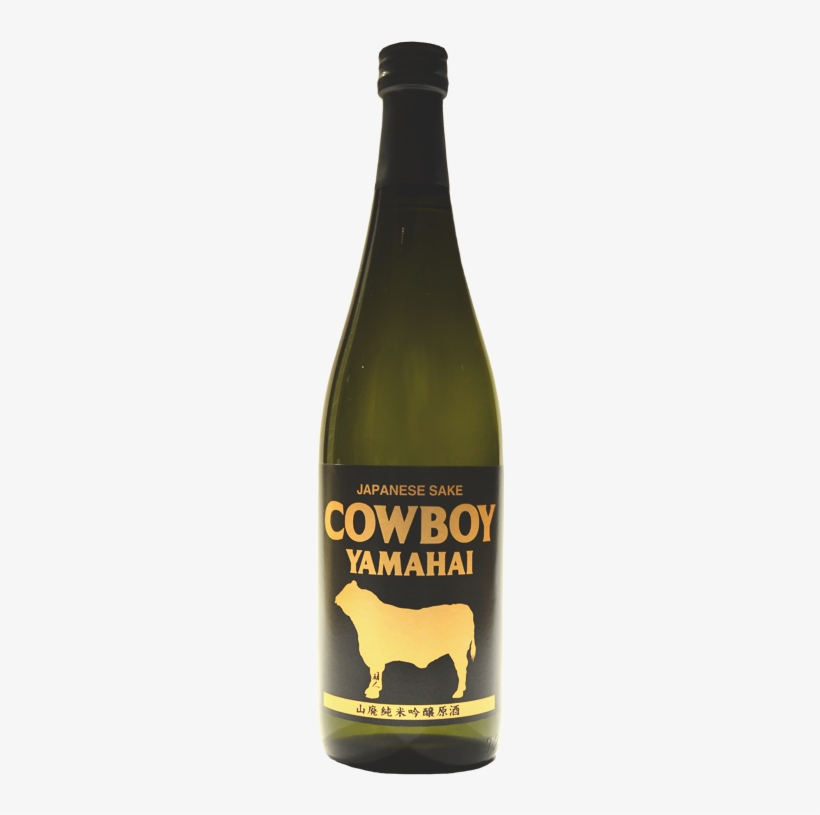Bottle Shot - 塩川 Cowboy 山廃純米吟醸原酒 720ml, transparent png download