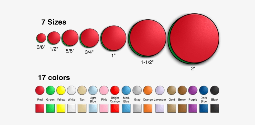 Make Changing Status On A Magnetic Whiteboard, An Instant - Magnet Circles, transparent png download