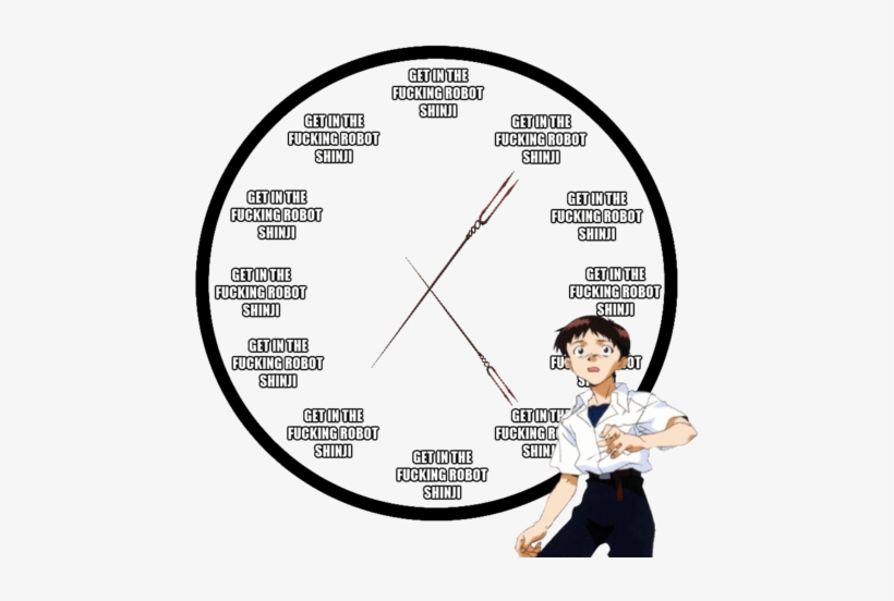 Getinthe Fucking Robot Shinid Getinthe Fucking Robot - Shinji Evangelion, transparent png download